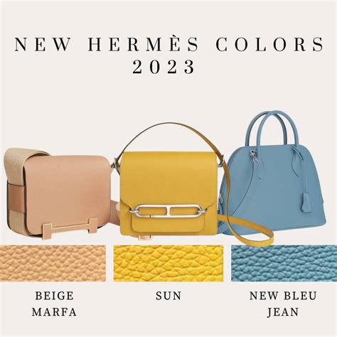 hermes seasonal colors 2024|new hermes handbags.